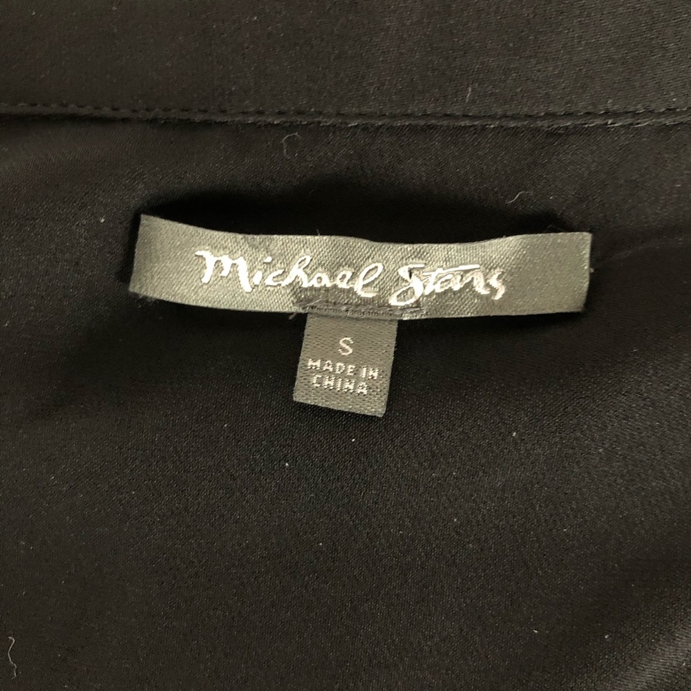 ✨HP✨Michael Stars Black/Ivory Long Sleeve Top S - Picture 7 of 7